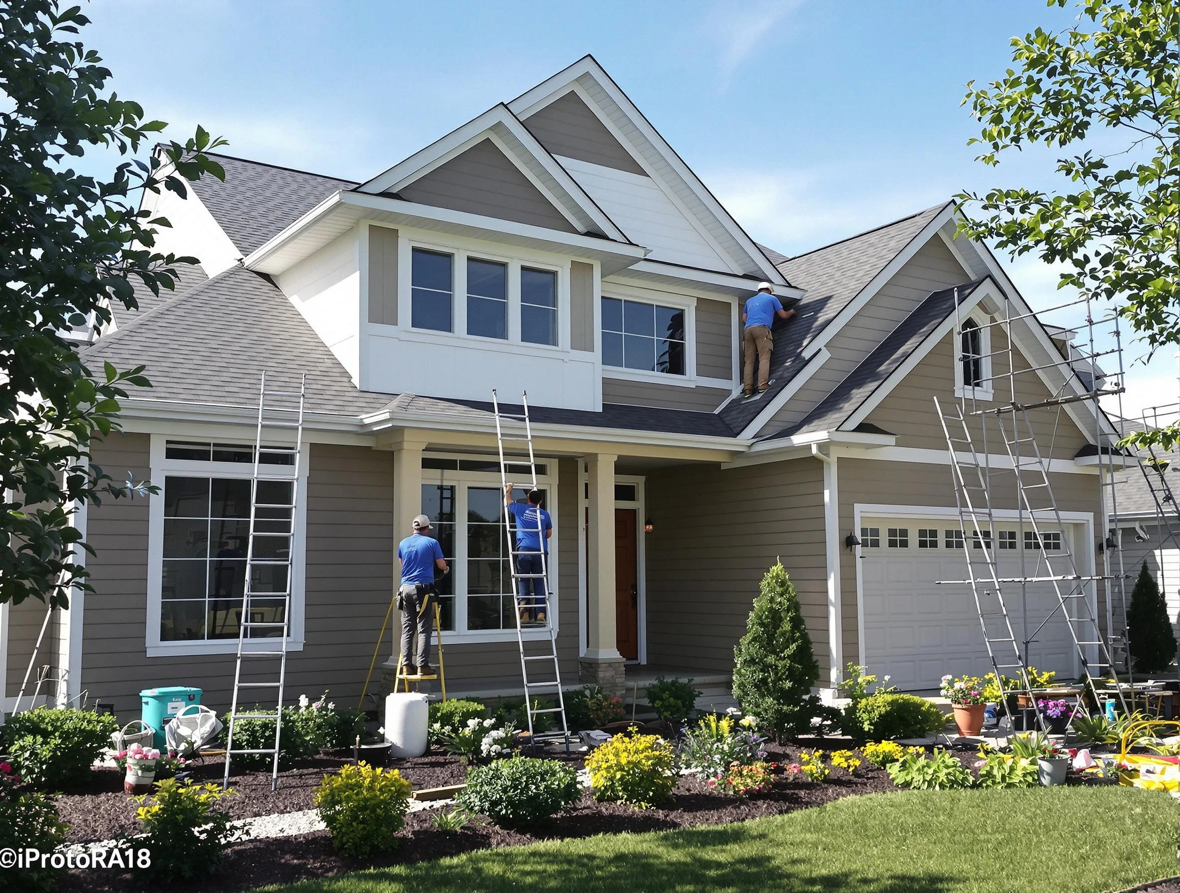 Detailed exterior painting by Barberton House Painters in Barberton